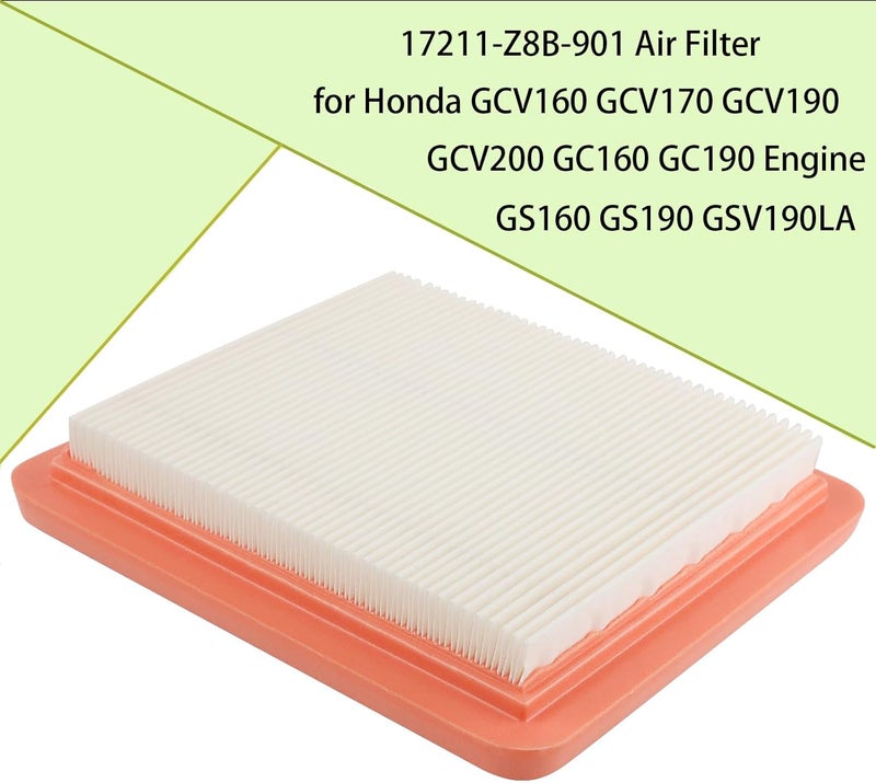SIMPERAC GCV 160 Fuel Filter Air Filter for Honda GCV160 GCV170 GCV190 GCV200 GC160 GC190 Engine 17211-Z8B-901 Air Filter 16952-Z8B-000 Fuel Filter Parts for Honda HRX217 HRN216 HRR216 Lawn Mower - Image 4